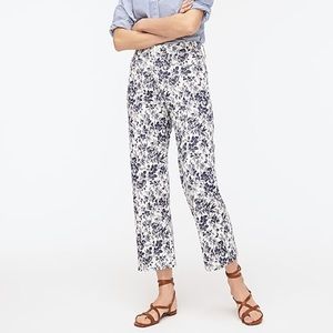 JCrew Slim wide-leg jean in floral toile print